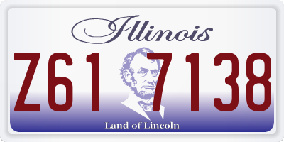 IL license plate Z617138