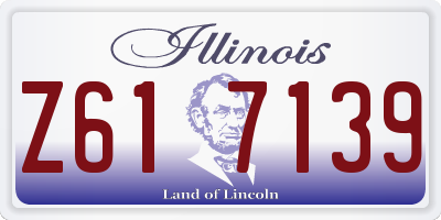 IL license plate Z617139