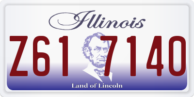 IL license plate Z617140