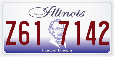 IL license plate Z617142