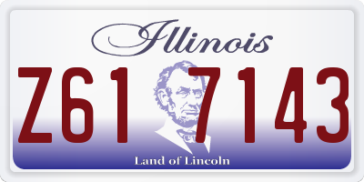 IL license plate Z617143
