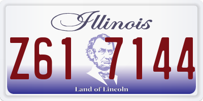 IL license plate Z617144