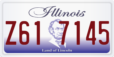 IL license plate Z617145
