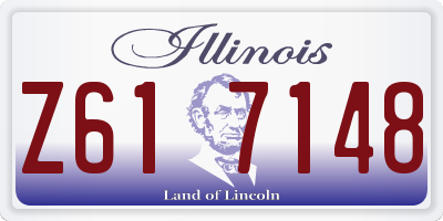 IL license plate Z617148