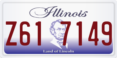 IL license plate Z617149