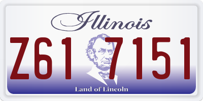 IL license plate Z617151