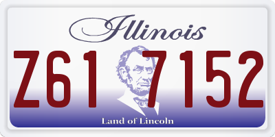 IL license plate Z617152