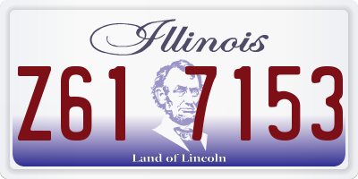IL license plate Z617153