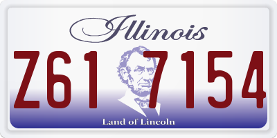 IL license plate Z617154