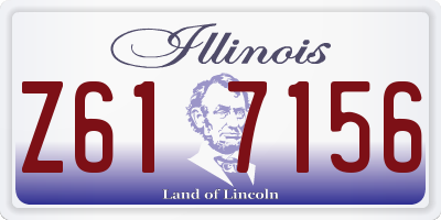 IL license plate Z617156
