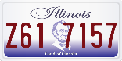 IL license plate Z617157