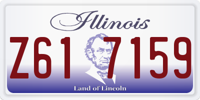 IL license plate Z617159