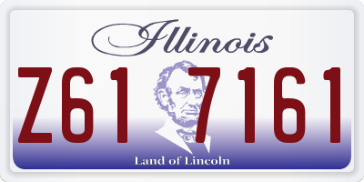 IL license plate Z617161