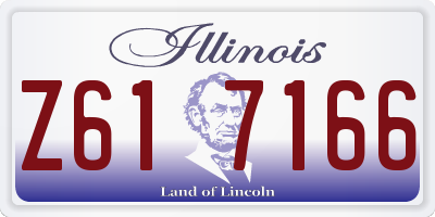 IL license plate Z617166