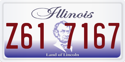 IL license plate Z617167