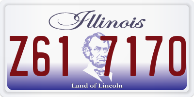 IL license plate Z617170