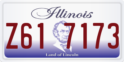 IL license plate Z617173