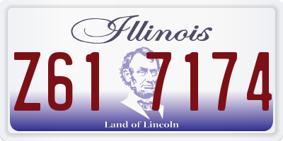 IL license plate Z617174