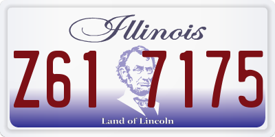 IL license plate Z617175