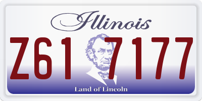 IL license plate Z617177