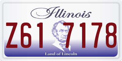 IL license plate Z617178