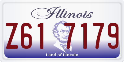 IL license plate Z617179