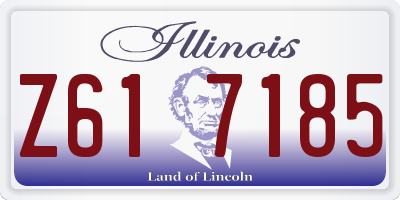 IL license plate Z617185