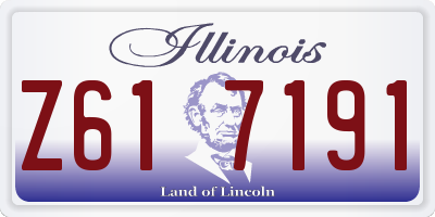 IL license plate Z617191