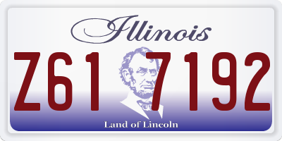 IL license plate Z617192