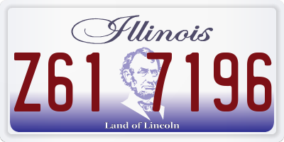 IL license plate Z617196