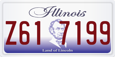 IL license plate Z617199