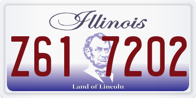 IL license plate Z617202