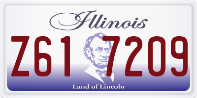 IL license plate Z617209