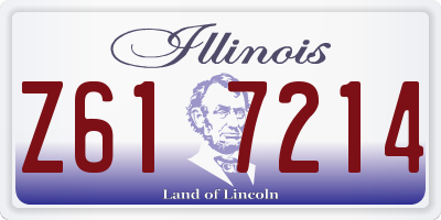 IL license plate Z617214