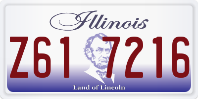 IL license plate Z617216
