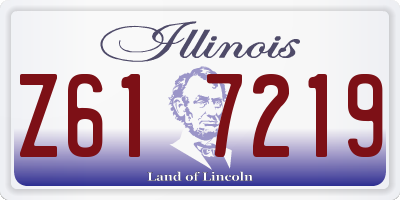 IL license plate Z617219