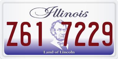 IL license plate Z617229