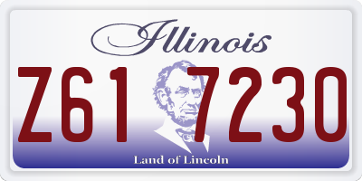 IL license plate Z617230