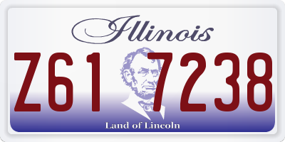 IL license plate Z617238