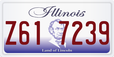 IL license plate Z617239