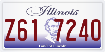 IL license plate Z617240
