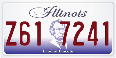 IL license plate Z617241