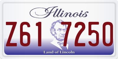 IL license plate Z617250