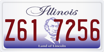IL license plate Z617256