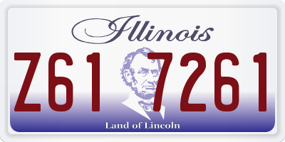 IL license plate Z617261