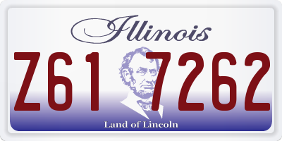 IL license plate Z617262