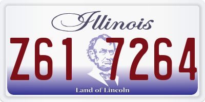 IL license plate Z617264