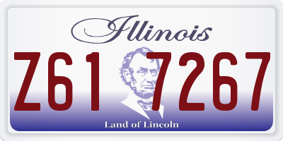 IL license plate Z617267