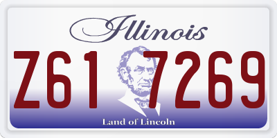 IL license plate Z617269