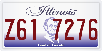 IL license plate Z617276